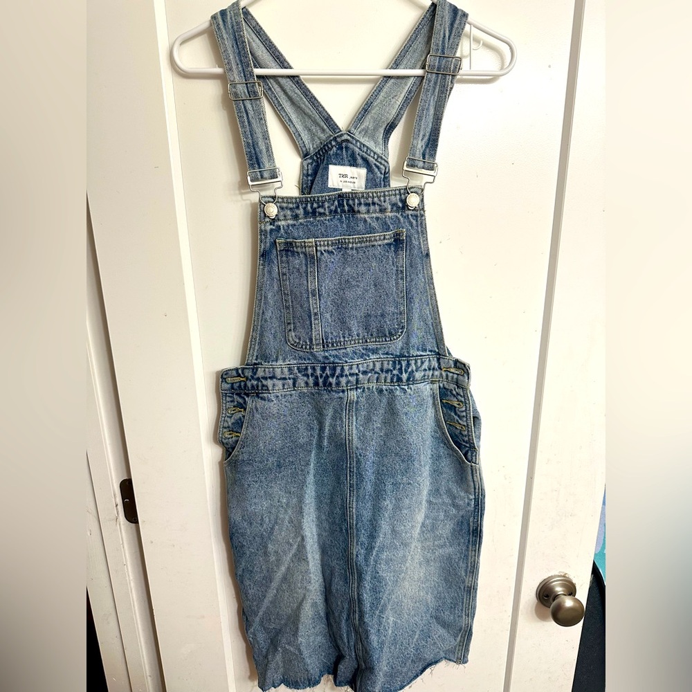 Blue Denim Overall Skirt